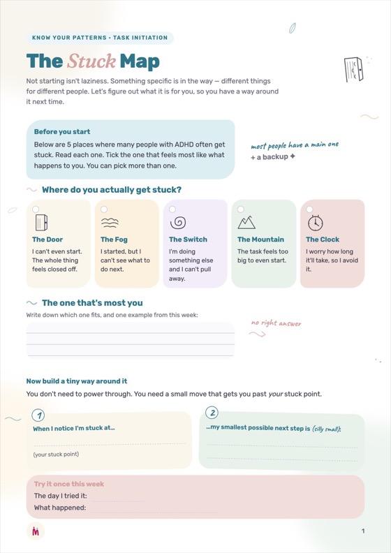 Worksheet: The Stuck Map