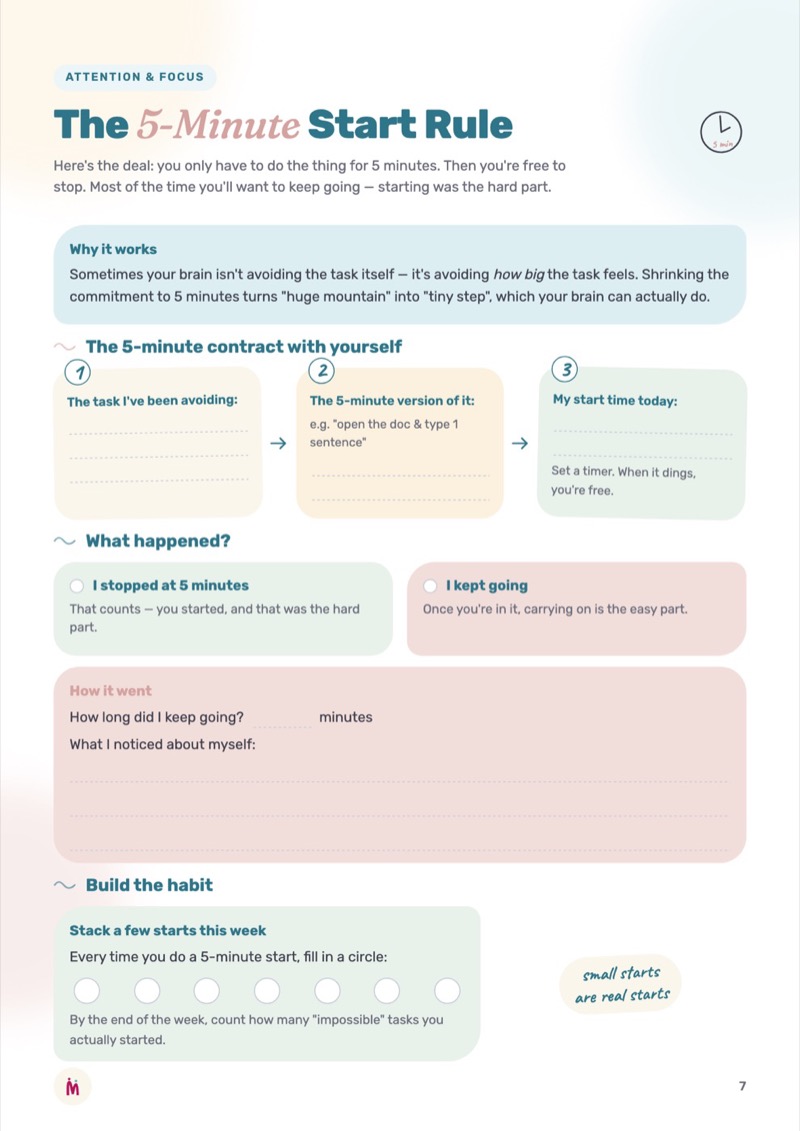 The 5-Minute Start Rule