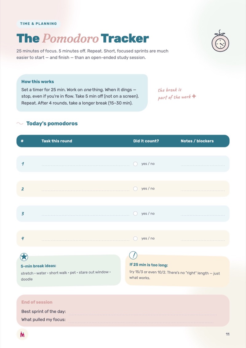 The Pomodoro Tracker