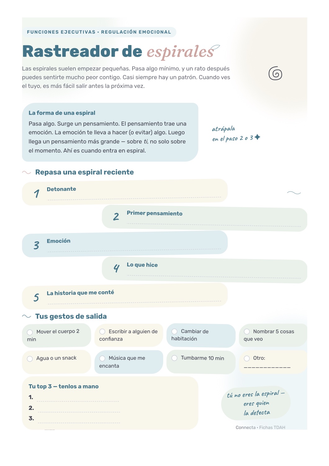 Vista previa: ficha Tracker de espiral