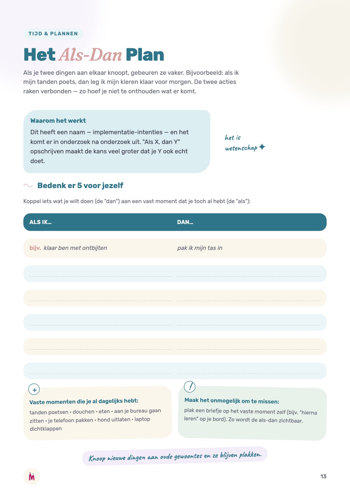 Het Als-Dan Plan