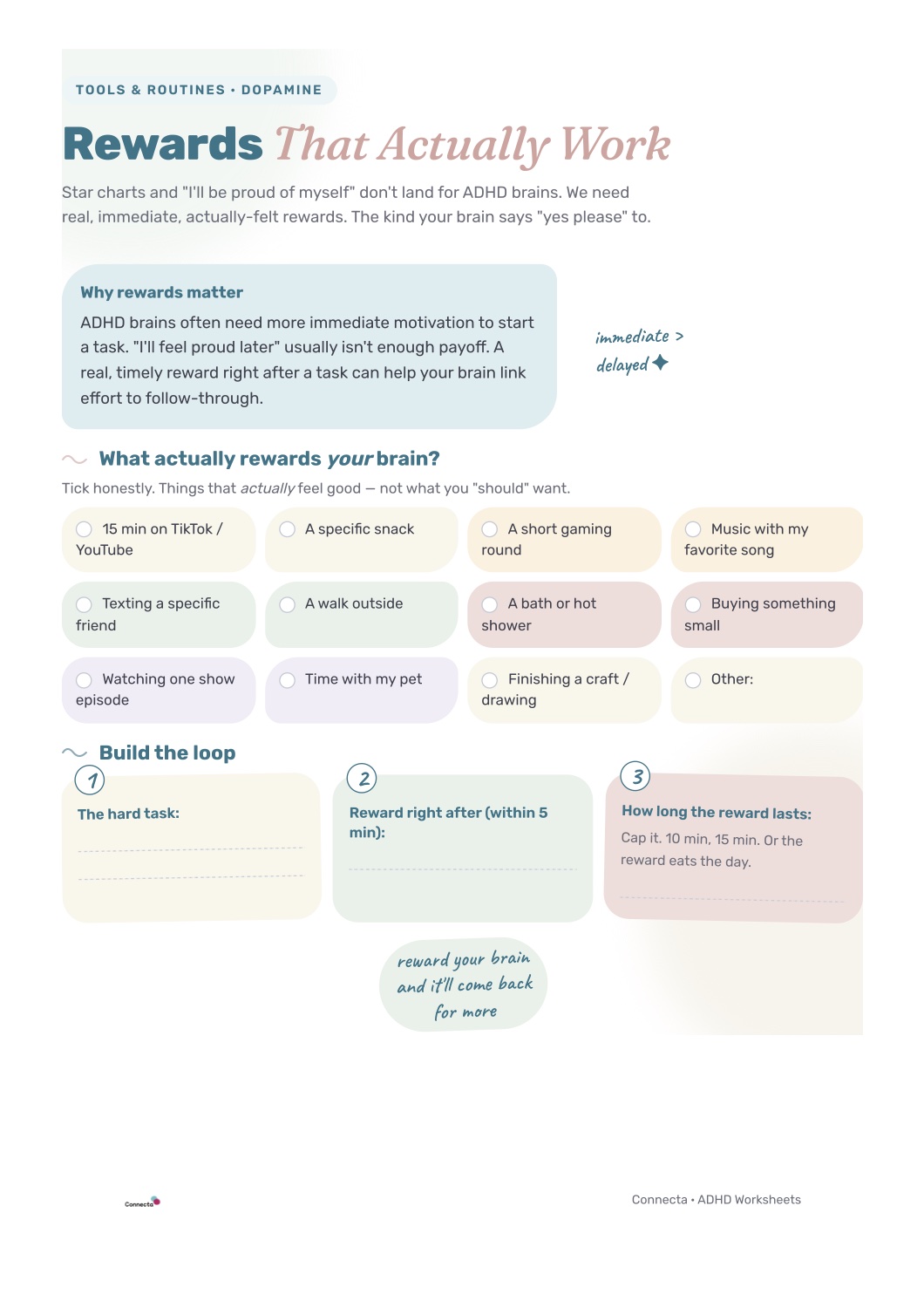Rewards That Work worksheet preview